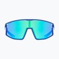 Okulary przeciwsłoneczne dziecięce UVEX Skyryse Jr blue matt/mirror green 2