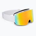 Gogle narciarskie dziecięce UVEX Pwdr FM white matt/mirror rainbow/green/clear