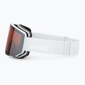 Gogle narciarskie UVEX Lace Attract FM white matt/mirror silver 5