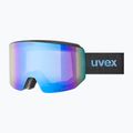 Gogle narciarskie Uvex Lace Attract FM black matt/mirror blue 6
