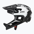 Kask rowerowy dziecięcy UVEX React Fullface Jr black/white matt 3