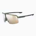Okulary przeciwsłoneczne UVEX Ramp olive matt/mirror gold