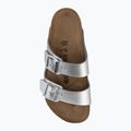 Klapki BIRKENSTOCK Arizona Birko-Flor silver 5