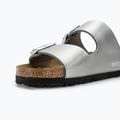 Klapki damskie BIRKENSTOCK Arizona BF Narrow silver 5