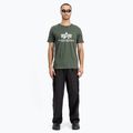 Koszulka męska Alpha Industries Basic dark olive 2