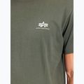 Koszulka męska Alpha Industries Basic Small Logo dark olive 6