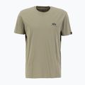 Koszulka męska Alpha Industries Basic Small Logo olive 4