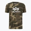 Koszulka męska Alpha Industries Basic Camo olive camo