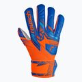 Rękawice bramkarskie dziecięce Reusch Attrakt Solid Finger Support Junior shocking orange/blue 2