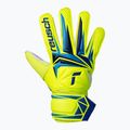 Rękawice bramkarskie dziecięce Reusch Attrakt Solid Junior safety yellow/blue 2
