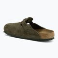 Klapki BIRKENSTOCK Boston Suede Leather Regular thyme 3