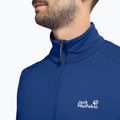 Bluza trekkingowa męska Jack Wolfskin Litestride Full Zip blue orchid 4