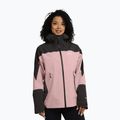 Kurtka przeciwdeszczowa damska Jack Wolfskin Rockpaw 3L rosegarden