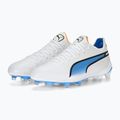 Buty piłkarskie męskie PUMA King Ultimate FG/AG puma white/puma black/blue glimmer/ultra orange 11