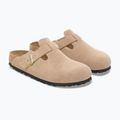 Klapki BIRKENSTOCK Boston Suede Leather sandcastle 3