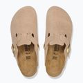 Klapki BIRKENSTOCK Boston Suede Leather sandcastle 4