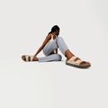 Klapki BIRKENSTOCK x Papillio Arizona Flex Platform Birko-Flor Narrow sandcastle 13