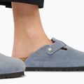 Klapki BIRKENSTOCK Boston Suede Leather stone blue 7