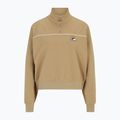 Bluza damska FILA Liebau Aop Half Zip Sweater cornstalk pepita aop