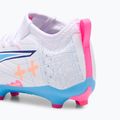 Buty piłkarskie dziecięce PUMA Ultra 5 Match Vol. Up FG/AG Jr puma white/luminous blue 13