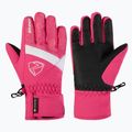 Rękawice narciarskie dziecięce ZIENER Leif GTX-Z tie-dye pop pink