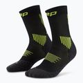 Skarpety kompresyjne damskie CEP Run Mid Cut 5.0 black/lime