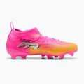 Buty piłkarskie dziecięce PUMA Future 9 Match FG/AG Jr poison pink/puma wht/sun stream/bright aqua/puma blk 9