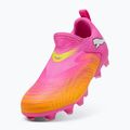 Buty piłkarskie dziecięce PUMA Future 9 Match LL FG/AG Jr poison pink/puma wht/sun stream/bright aqua/puma blk 10