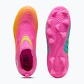 Buty piłkarskie dziecięce PUMA Future 9 Match LL FG/AG Jr poison pink/puma wht/sun stream/bright aqua/puma blk 13