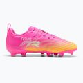 Buty piłkarskie dziecięce PUMA Future 9 Play FG/AG Jr poison pink/puma wht/sun stream/bright aqua/puma blk 2
