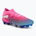 Buty piłkarskie PUMA Future 9 Ultimate FG poison pink/puma wht/sun stream/bright aqua/puma blk