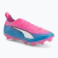 Buty piłkarskie dziecięce PUMA Ultra 6 Pro Jr FG/AG poison pink/puma wht/sunstream/bright aqua/puma blk