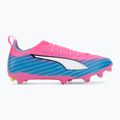Buty piłkarskie dziecięce PUMA Ultra 6 Pro Jr FG/AG poison pink/puma wht/sunstream/bright aqua/puma blk 2