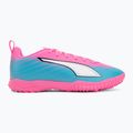 Buty piłkarskie dziecięce PUMA Ultra 6 Play TT Jr poison pink/puma wht/sun stream/bright aqua/puma blk 2
