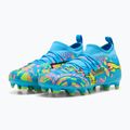 Buty piłkarskie dziecięce PUMA Future 9 Match Advanced Level FG/AG Jr puma white/blue glimmer/pink glimmer/yellow alert 10