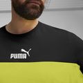 Koszulka męska PUMA ESS+ Block Tee puma black/lime sheen 5