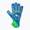 Rękawice bramkarskie uhlsport Aquagrip HN pacific blue/fluo green/w