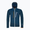Bluza męska ORTOVOX Fleece Grid Hoody deep ocean 5