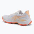 Buty damskie ASICS Netburner Ballistic FF 4 white/vivid coral 3