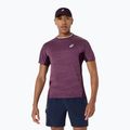 Koszulka tenisowa męska ASICS Match Jacquard dark aubergine