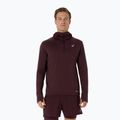 Bluza do biegania męska ASICS Road Winter Ls Hoodie dark currant