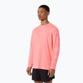 Longsleeve do biegania męski Asics Fujitrail Logo Ls Top Sun Coral 4