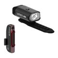 Zestaw lampek rowerowych Lezyne Mini Drive 400XL/Stick USB set black/black 7