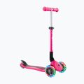 Hulajnoga trójkołowa dziecięca Globber Junior Foldable Lights deep pink