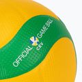 Piłka do siatkówki Mikasa V200W CEV yellow/green rozmiar 5 4