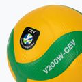 Piłka do siatkówki Mikasa V200W CEV yellow/green rozmiar 5 5