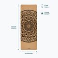 Mata do jogi Myga Mandala XL 6 mm brązowy 7