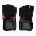 Rękawiczki treningowe RDX L4 Finger Weightlifting Leather red/black 3