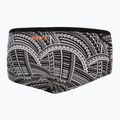 Bokserki pływackie męskie ZONE3 Kona Speed Brief Shorts tribal print/black/ white/orange 2