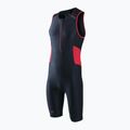 Kombinezon triathlonowy męski ZONE3 Activate Trisuit black/red 2